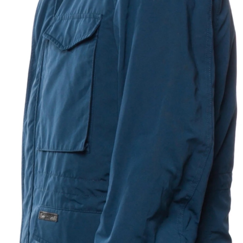 Burberry Blue Military Field Jacket